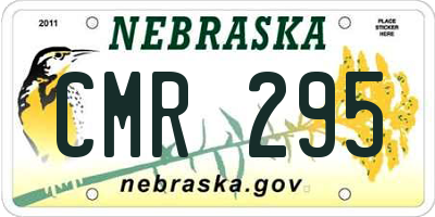 NE license plate CMR295