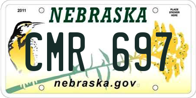 NE license plate CMR697