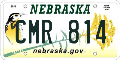 NE license plate CMR814