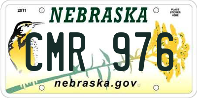 NE license plate CMR976
