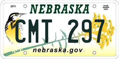 NE license plate CMT297
