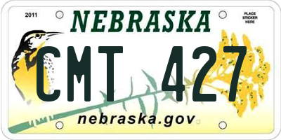 NE license plate CMT427