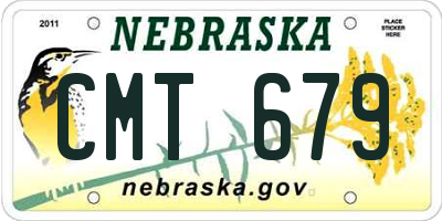 NE license plate CMT679