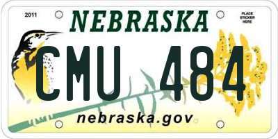NE license plate CMU484