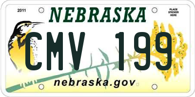NE license plate CMV199
