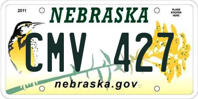 NE license plate CMV427