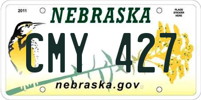 NE license plate CMY427