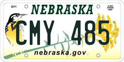 NE license plate CMY485