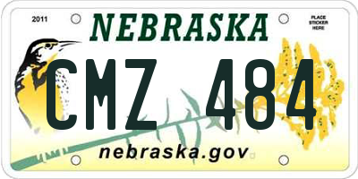 NE license plate CMZ484