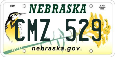 NE license plate CMZ529