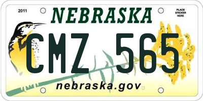 NE license plate CMZ565
