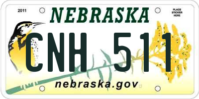 NE license plate CNH511