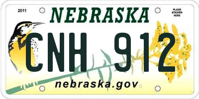 NE license plate CNH912