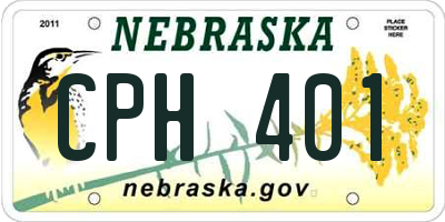 NE license plate CPH401