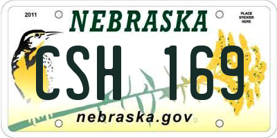 NE license plate CSH169