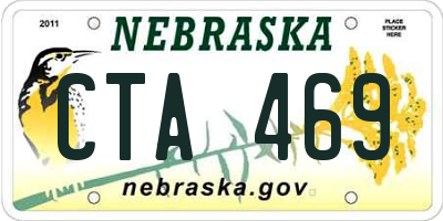 NE license plate CTA469