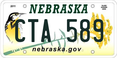 NE license plate CTA589
