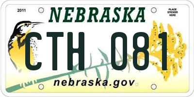 NE license plate CTH081