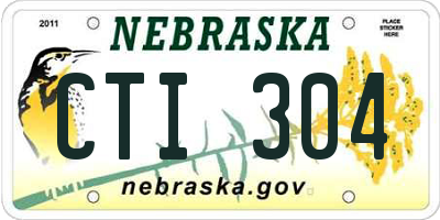 NE license plate CTI304