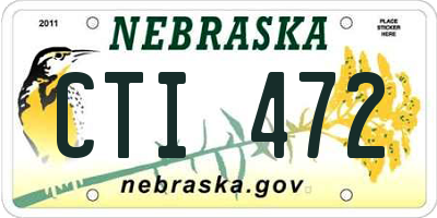 NE license plate CTI472