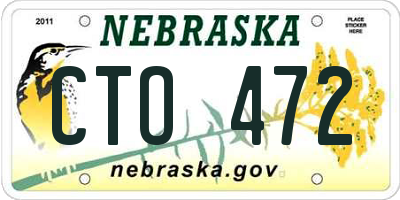NE license plate CTO472