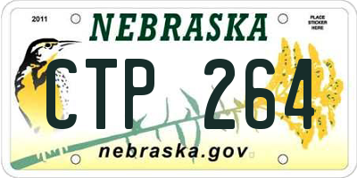 NE license plate CTP264