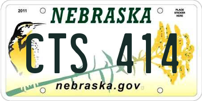 NE license plate CTS414