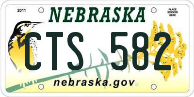 NE license plate CTS582