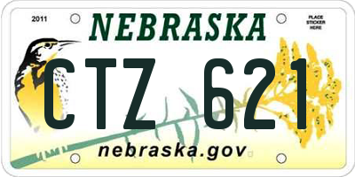 NE license plate CTZ621