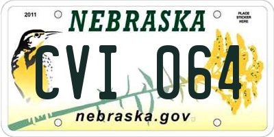 NE license plate CVI064