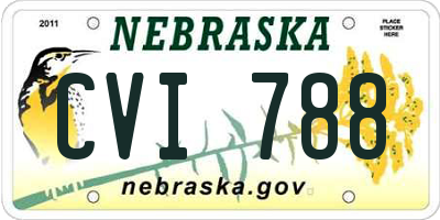 NE license plate CVI788