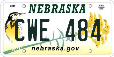 NE license plate CWE484