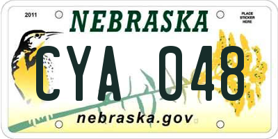 NE license plate CYA048