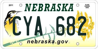 NE license plate CYA682