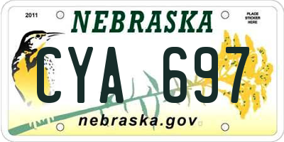 NE license plate CYA697