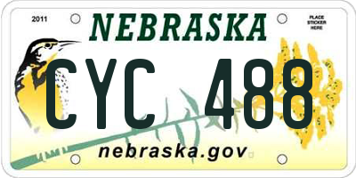 NE license plate CYC488