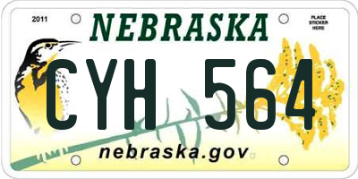 NE license plate CYH564