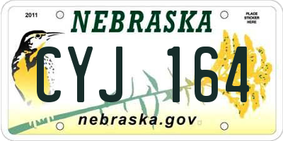 NE license plate CYJ164