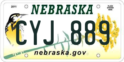 NE license plate CYJ889