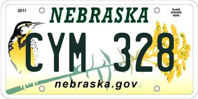 NE license plate CYM328