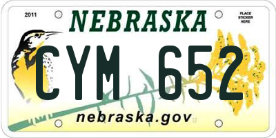 NE license plate CYM652