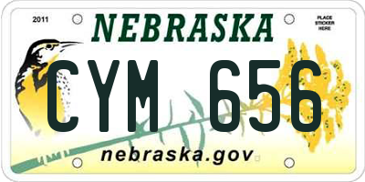 NE license plate CYM656