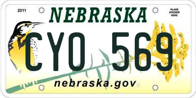 NE license plate CYO569