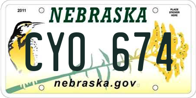 NE license plate CYO674