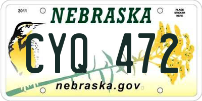 NE license plate CYQ472