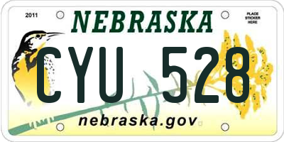 NE license plate CYU528