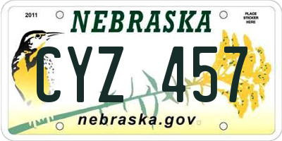 NE license plate CYZ457