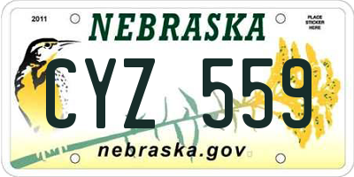 NE license plate CYZ559