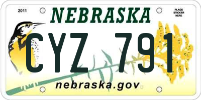 NE license plate CYZ791