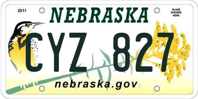 NE license plate CYZ827